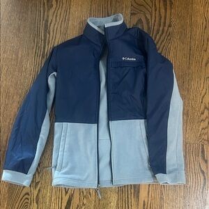 Columbia Navy and Light Gray fleece